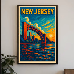 New Jersey Sunset Poster