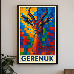 Gerenuk Art Poster