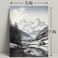 Serene Mountain Landscape Poster