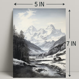 Serene Mountain Landscape Poster