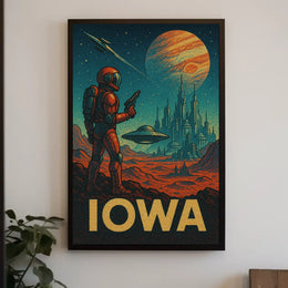 Iowa In Space Poster