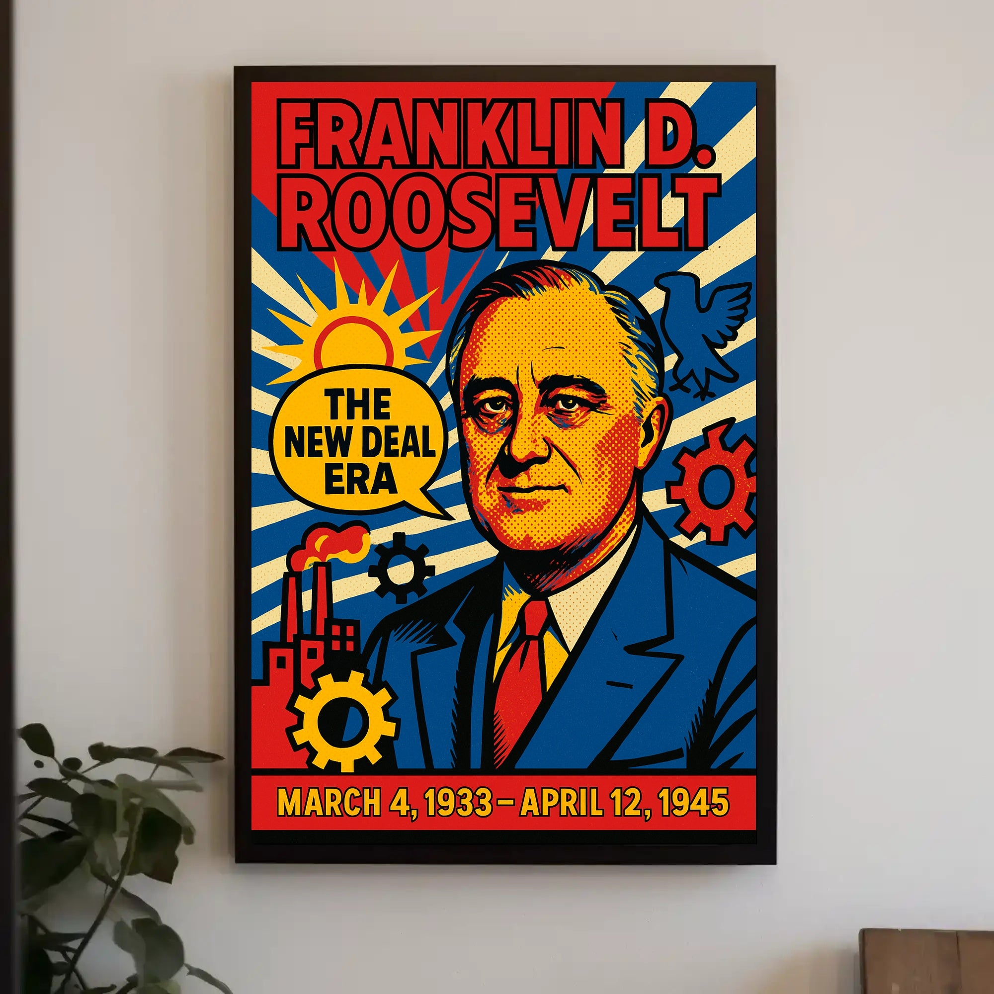 Franklin D. Roosevelt The New Deal Era Poster PosterGoat
