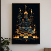 Mystical Chess Kingdom Poster