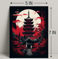 Moonlit Pagoda Poster