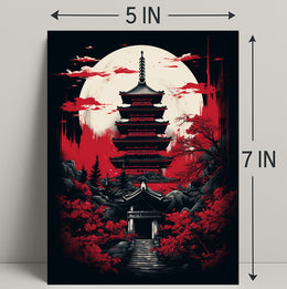 Moonlit Pagoda Poster