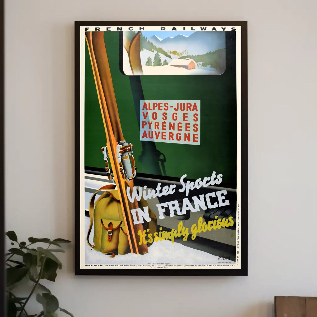 Winter Sports In France Poster