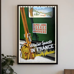 Winter Sports In France Poster