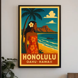 Honolulu Paradise Poster