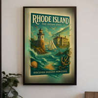 Rhode Island The Ocean State Poster