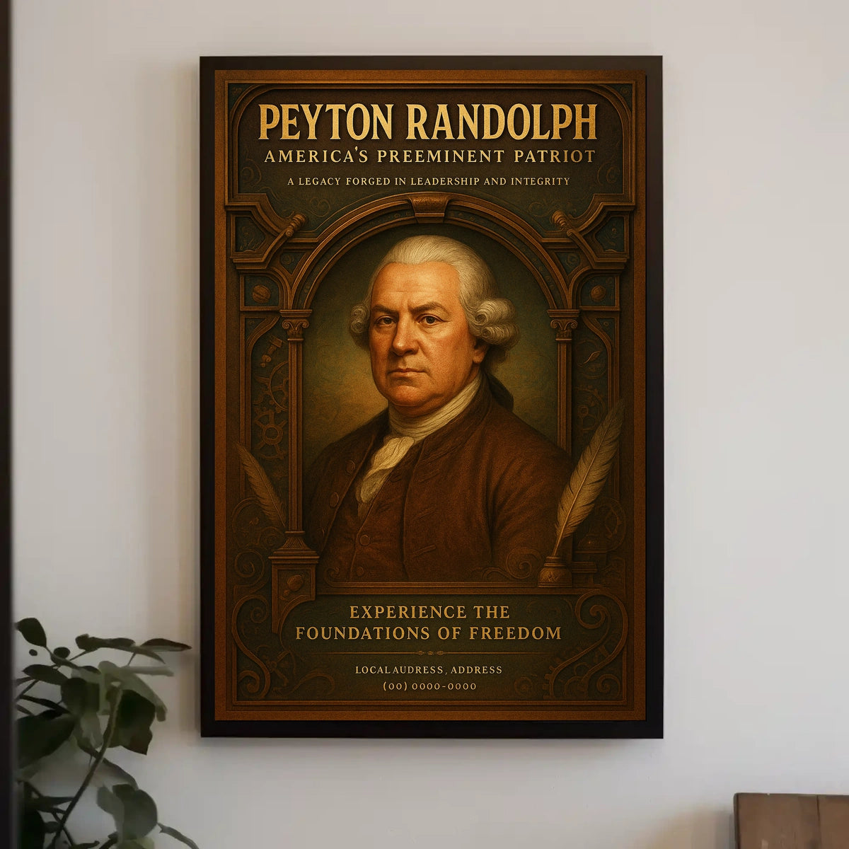 Peyton Randolph Americas Preeminent Patriot Poster