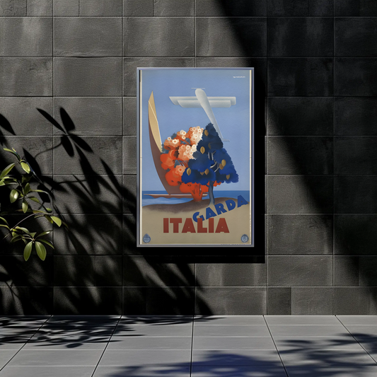 Lake Garda, Italy - Travel Poster