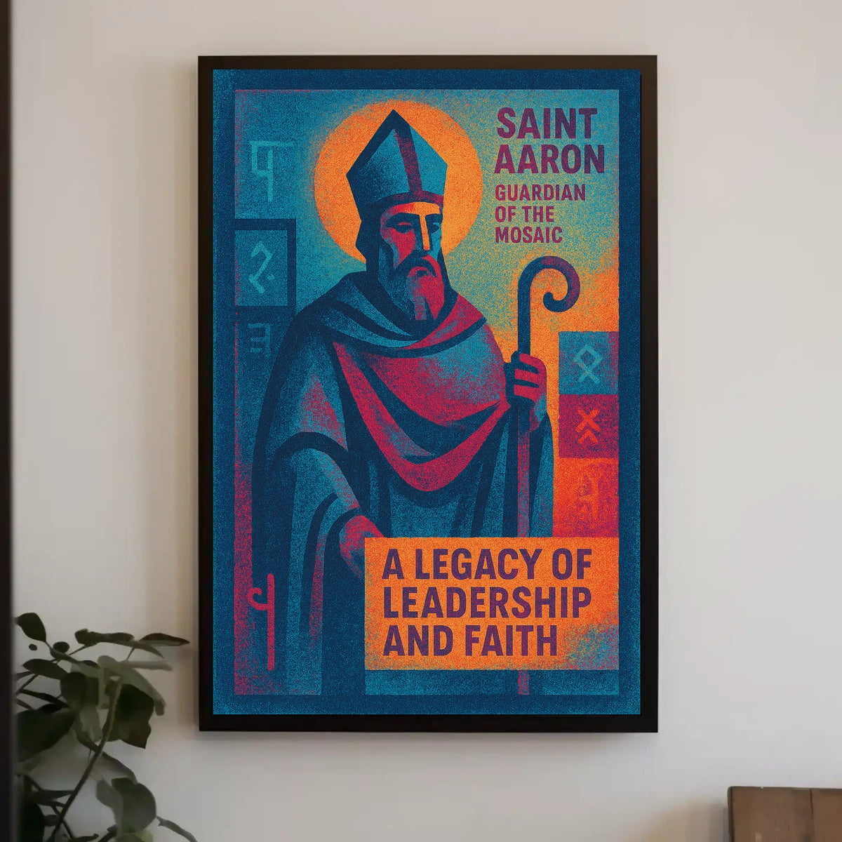 Saint Aaron Guardian Of The Mosaic Poster