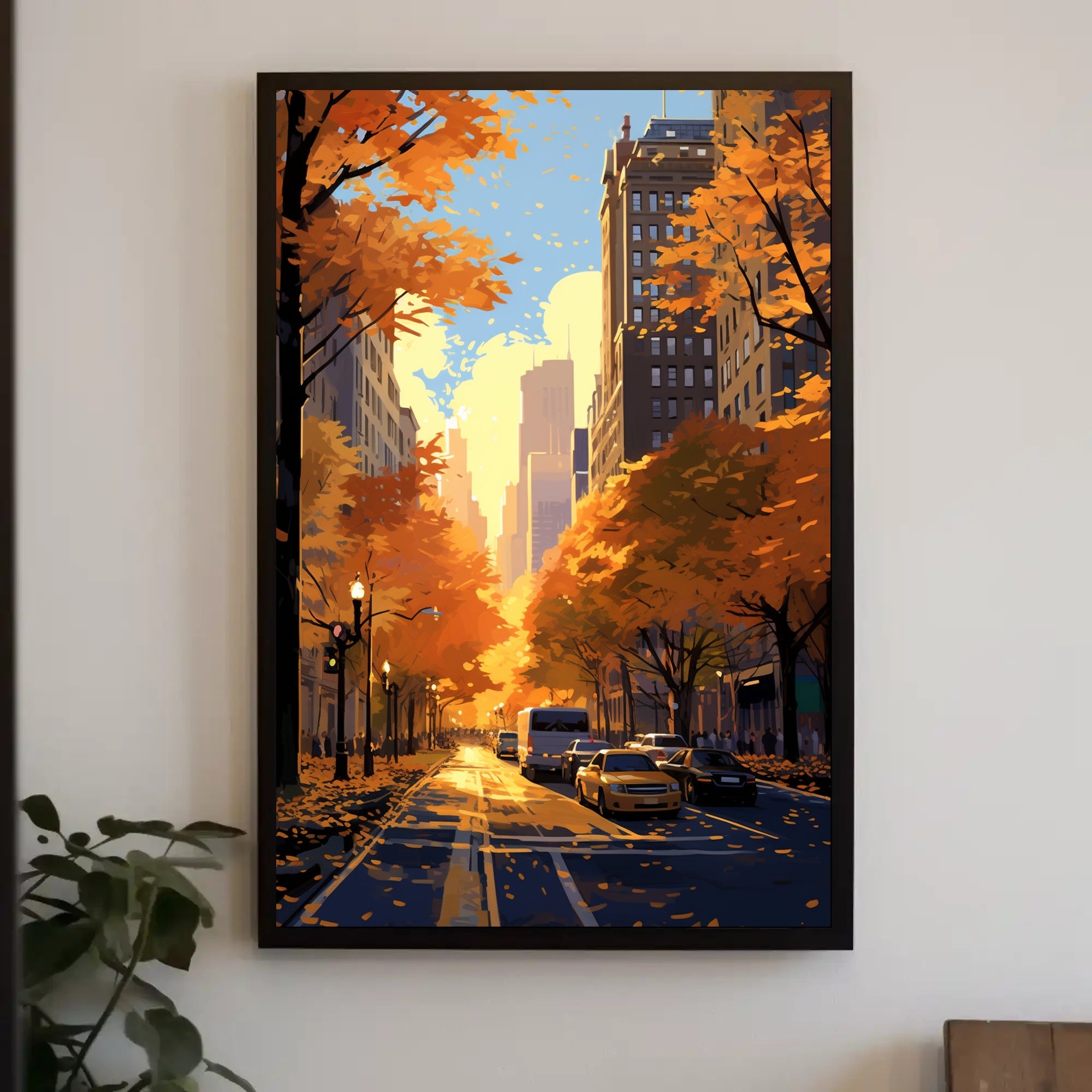 Autumn In The City Poster PosterGoat