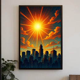 Radiant Cityscape Poster