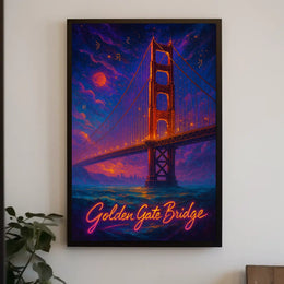 Golden Gate Bridge at Dusk Poster