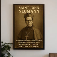 Saint John Neumann Patron Of Catholic Poster
