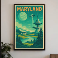 Maryland Futuristic Landscape Poster