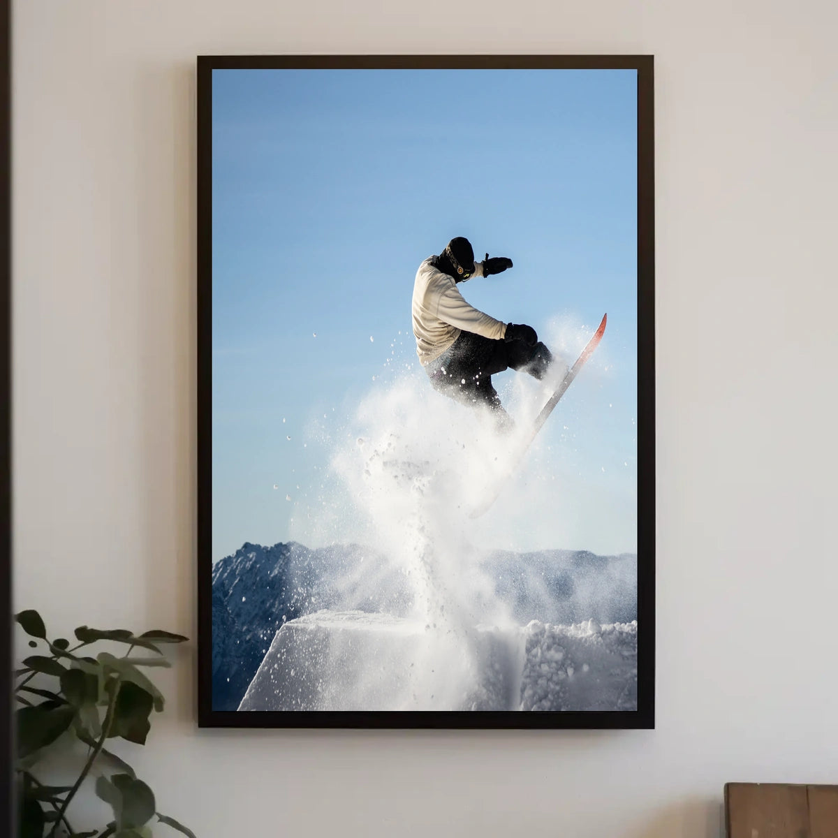 Snowboarder In Action Poster