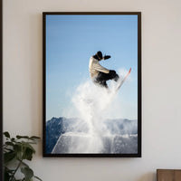 Snowboarder In Action Poster