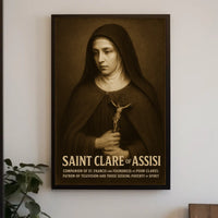 Saint Clare Of Assisi Poster
