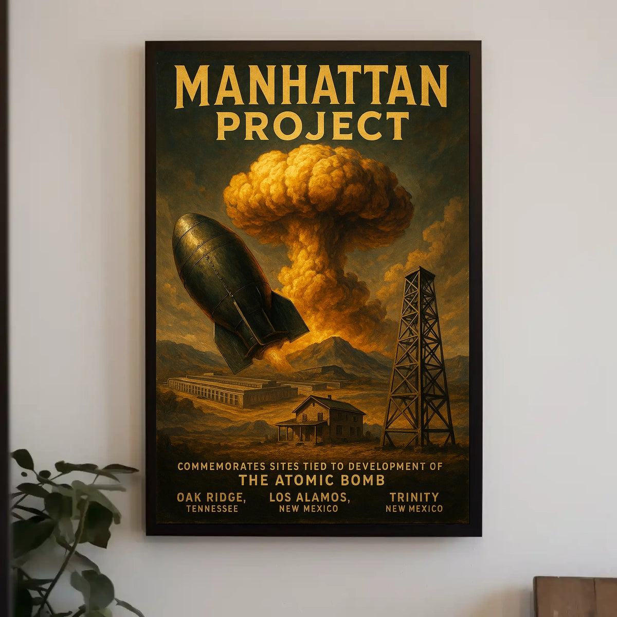 Manhattan Project Commemoration Poster