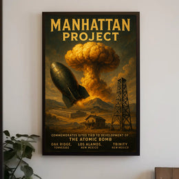 Manhattan Project Commemoration Poster