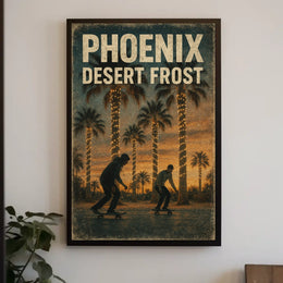 Phoenix Desert Frost Poster