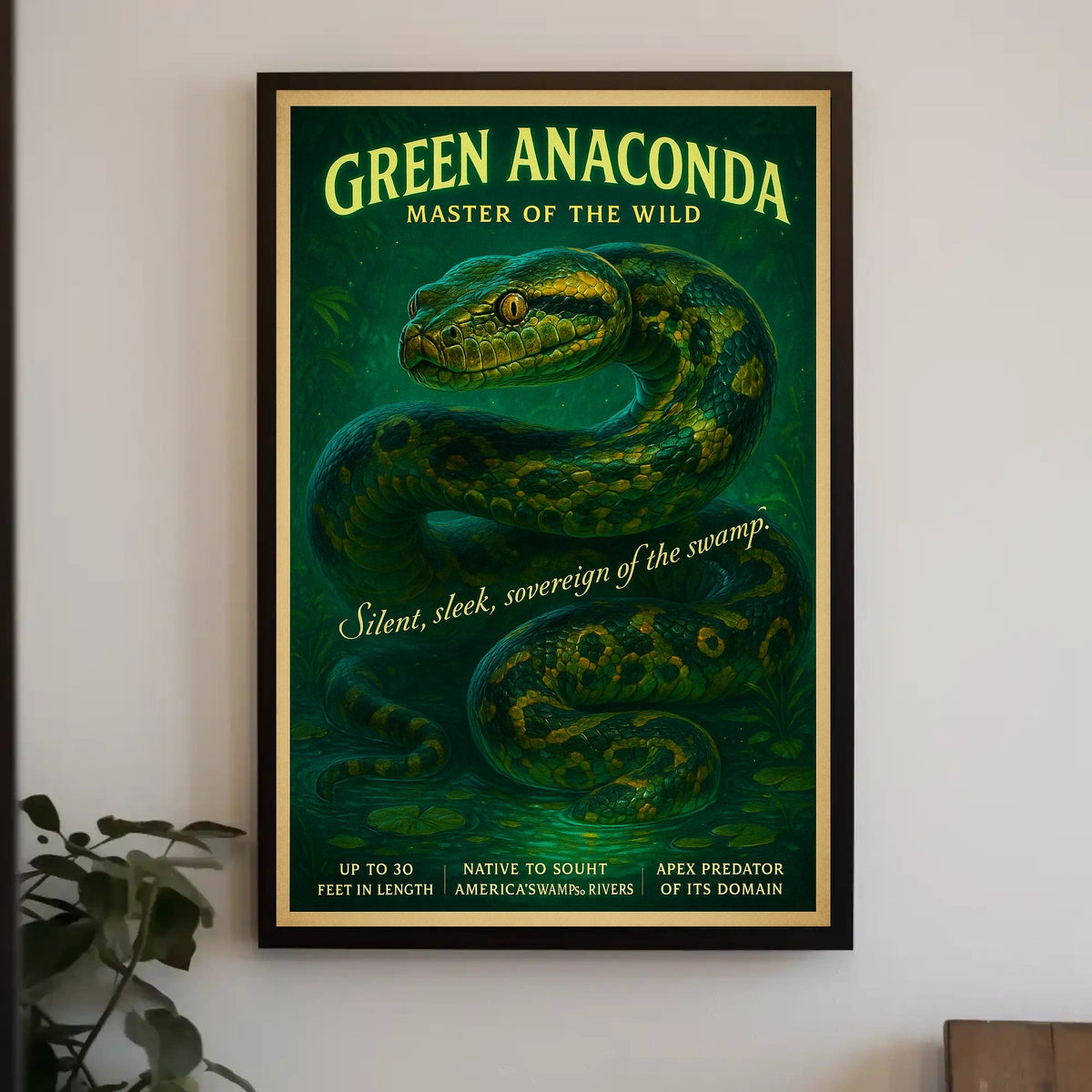 Master Of The Wild Green Anaconda Poster