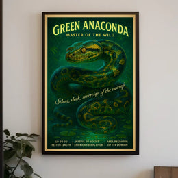 Master Of The Wild Green Anaconda Poster
