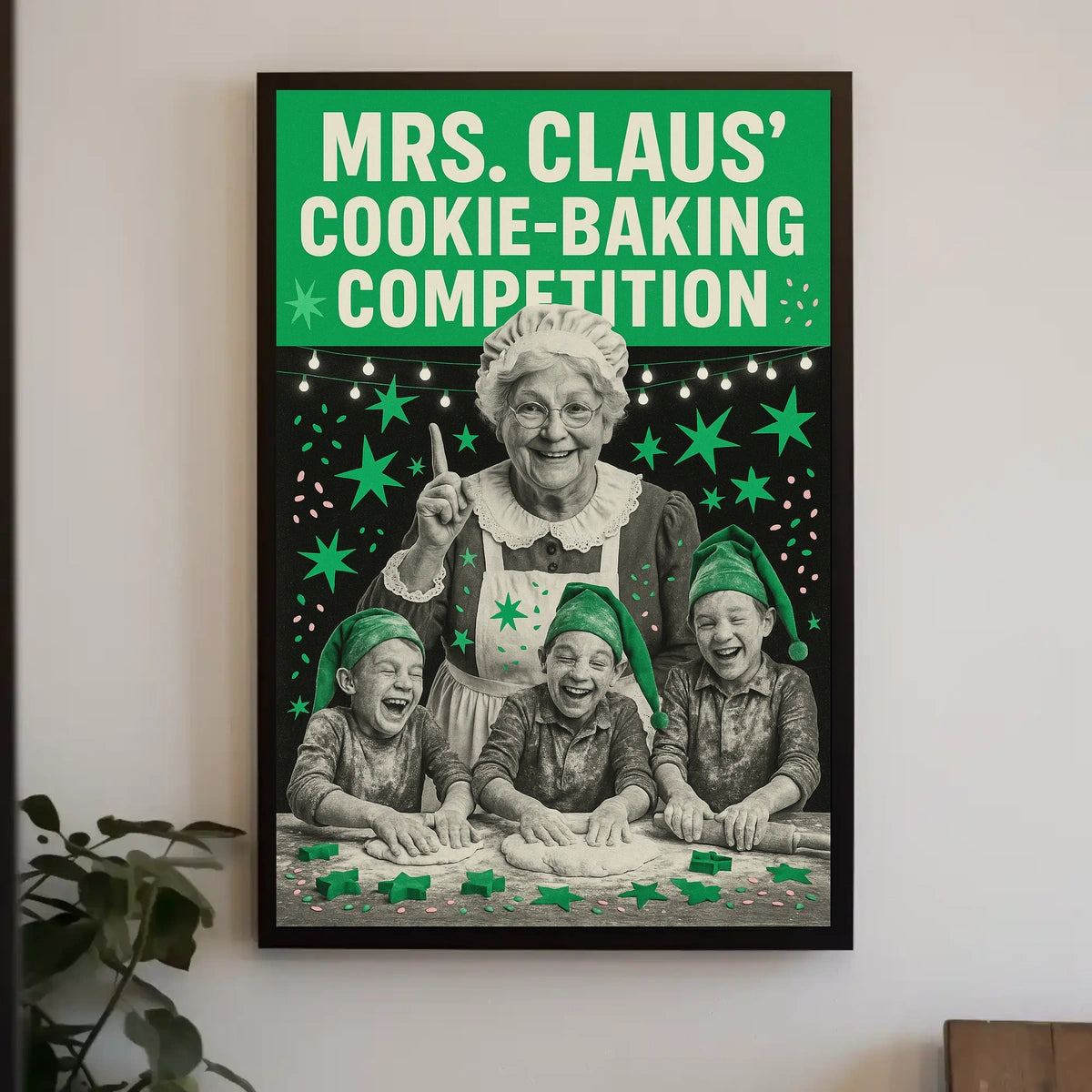 Mrs. Claus Cookie-Baking Competition Poster
