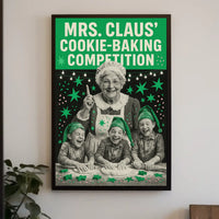 Mrs. Claus Cookie-Baking Competition Poster