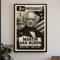 Martin Van Buren 8th President of the United States Digital Montaje Poster