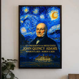 John Quincy Adams 6th President of the United States Presidential Masterpiece Series Poster