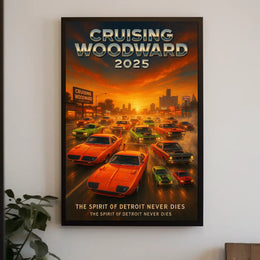 Cruising Woodward 2025 Poster PosterGoat