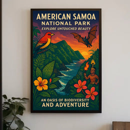 American Samoa National Park Poster: Awe-Inspiring Nature Scenery