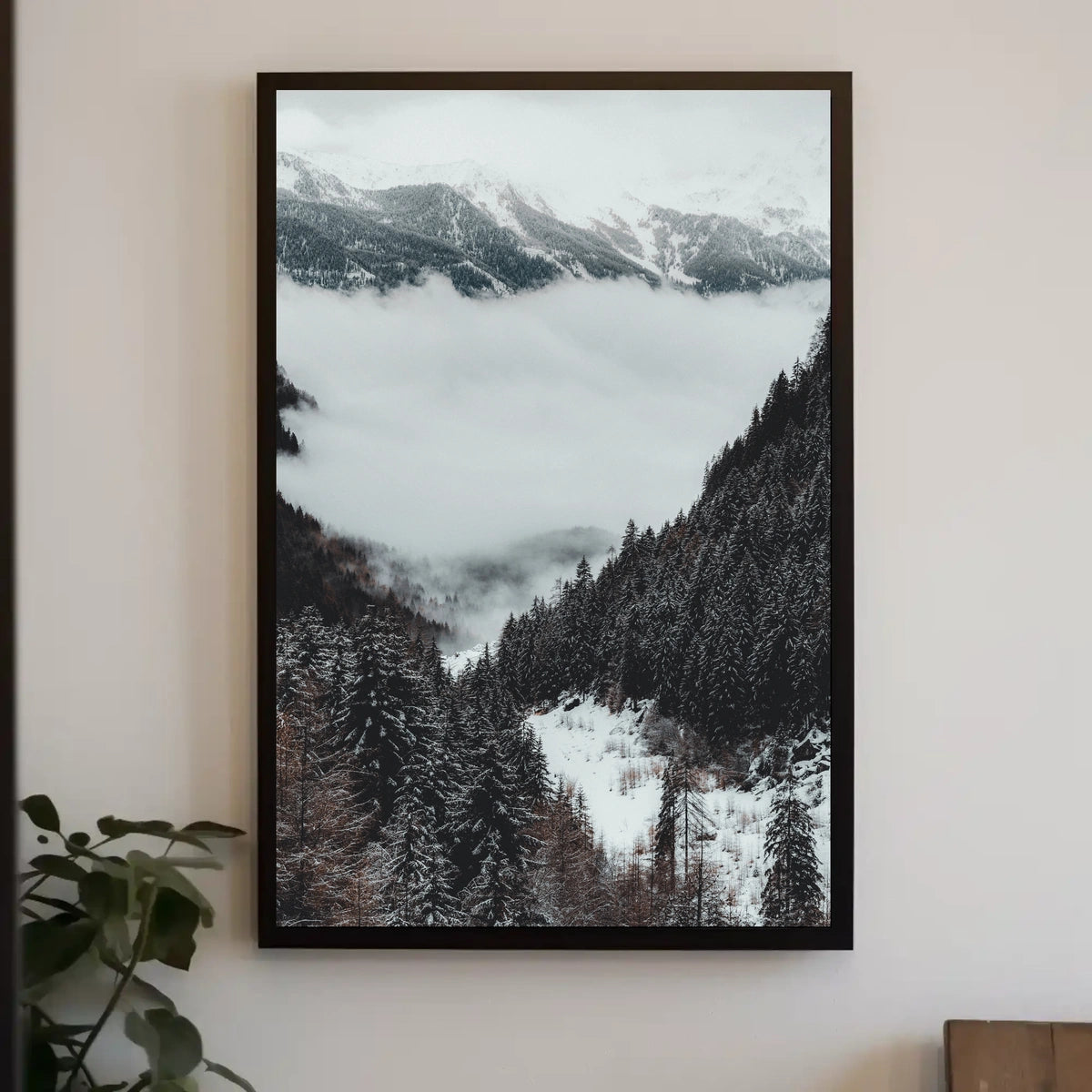 Breathtaking Winter Landscape Photorealistic National Park Poster