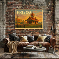 Frisco Railway Station Travel Poster Print