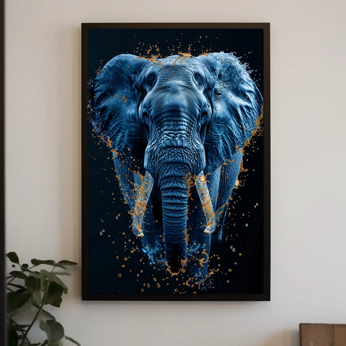 Majestic Elephant In Motion Poster