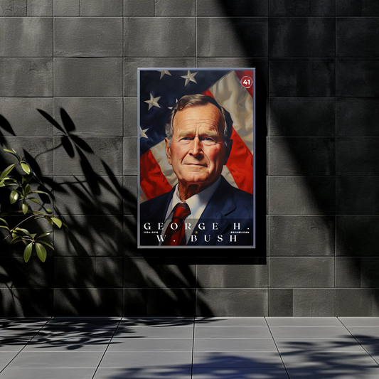 George Bush 41st President Of The United States Portrait