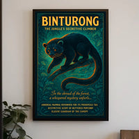 Binturong The Jungles Secretive Climber Poster