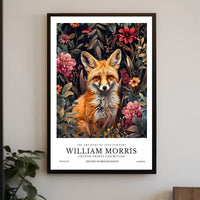 Fox in Floral Elegance: Cultural or Heritage Poster