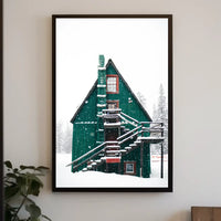 Winter Wonderland Cabin in National Park Poster