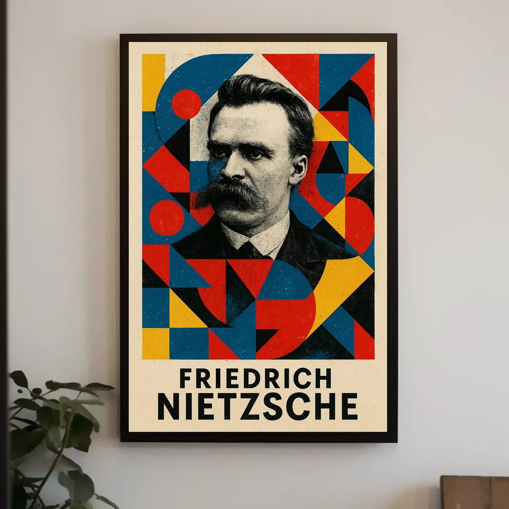 Abstract Expressionism Art Deco Style Poster