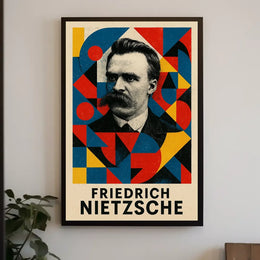 Abstract Expressionism Art Deco Style Poster