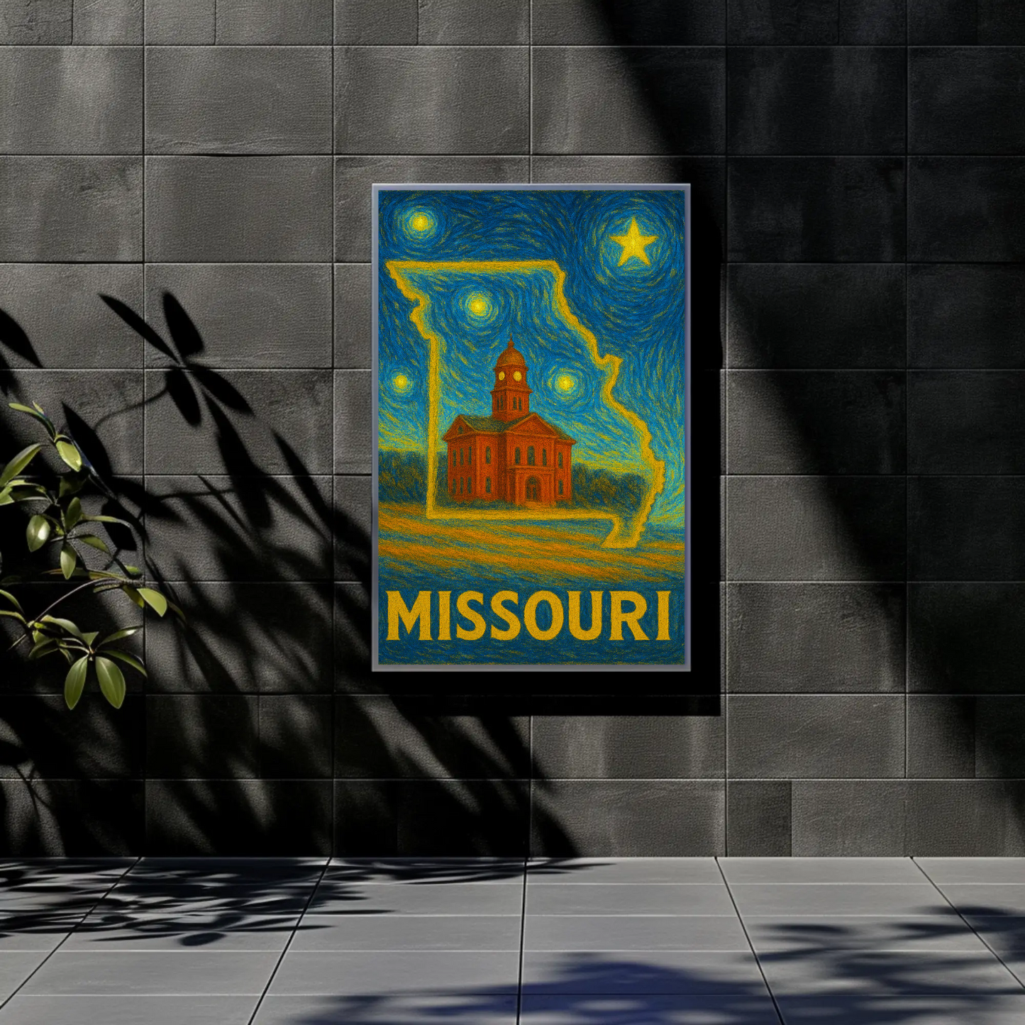 Missouri Starry Night Poster