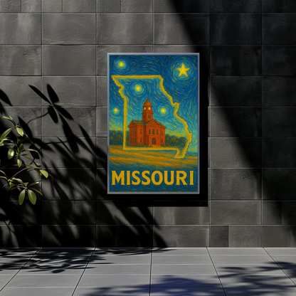 Missouri Starry Night Poster