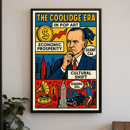 The Coolidge Era in Pop Art Poster PosterGoat