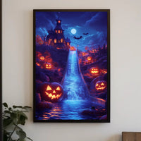 Halloween Manor: Gothic Nightfall Fantasy or Mythology Poster