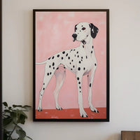 Dalmatian Portrait Poster Modern Minimalist Wall Art
