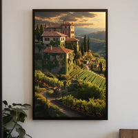 Tuscan Countryside Landscape Wall Art Cultural or Heritage Poster